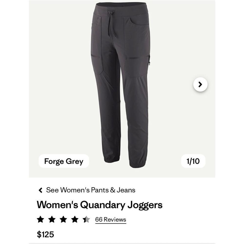 New Patagonia women’s quandary pants size 6